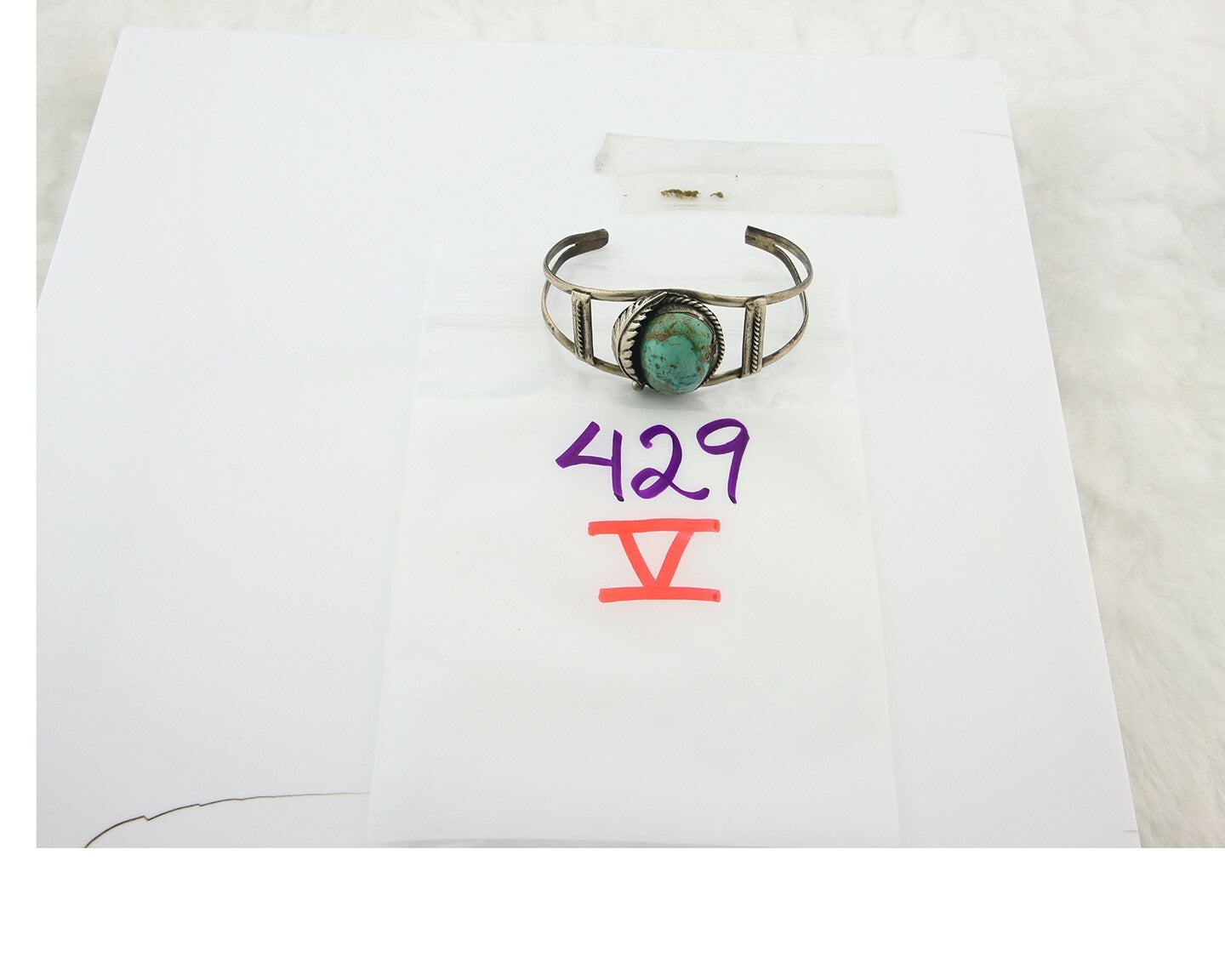 Vintage Navajo Bracelet 925 Silver Turquoise Handmade Authentic Signed 0434