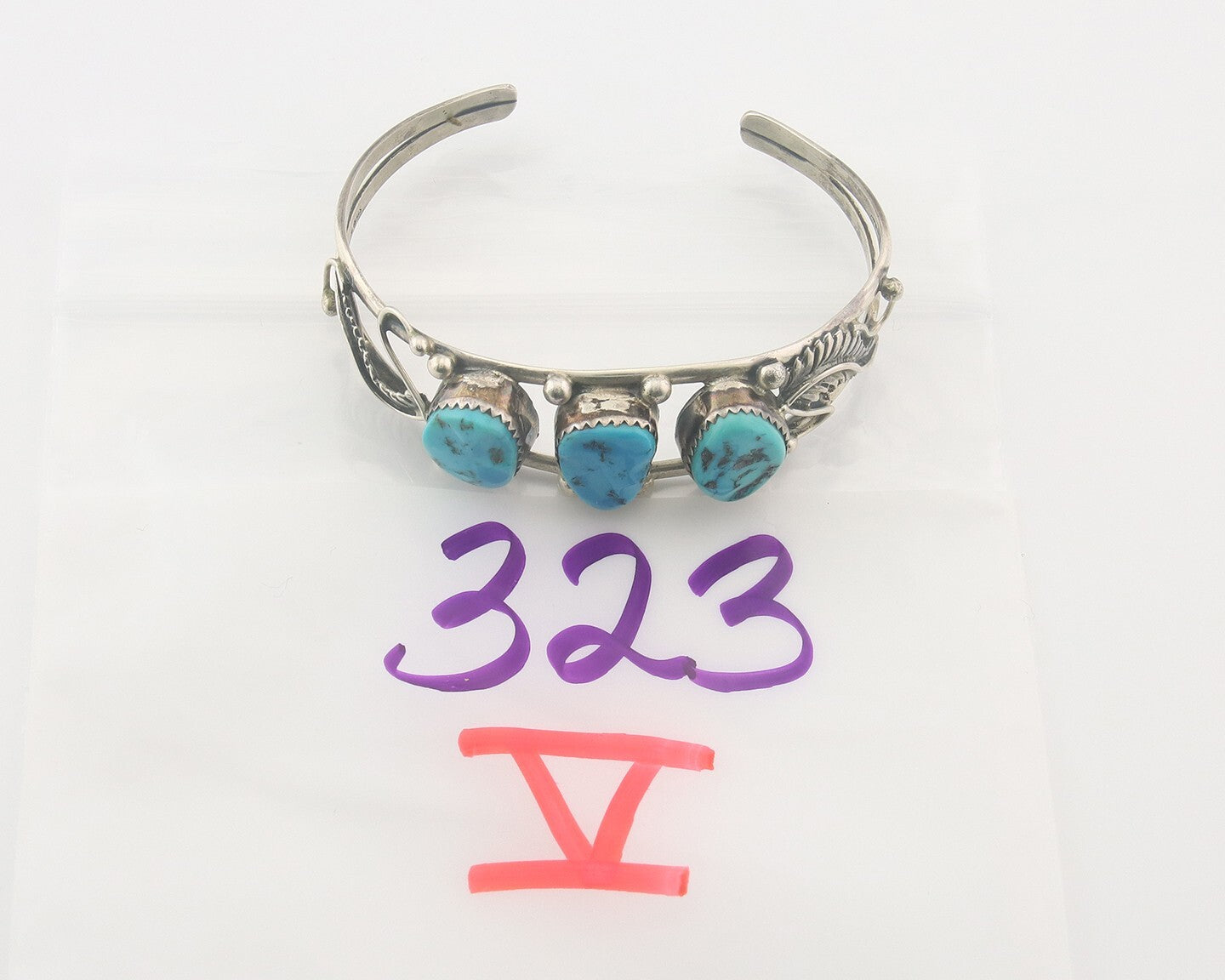Vintage Navajo Bracelet 925 Silver Turquoise Traditional Handmade Authentic