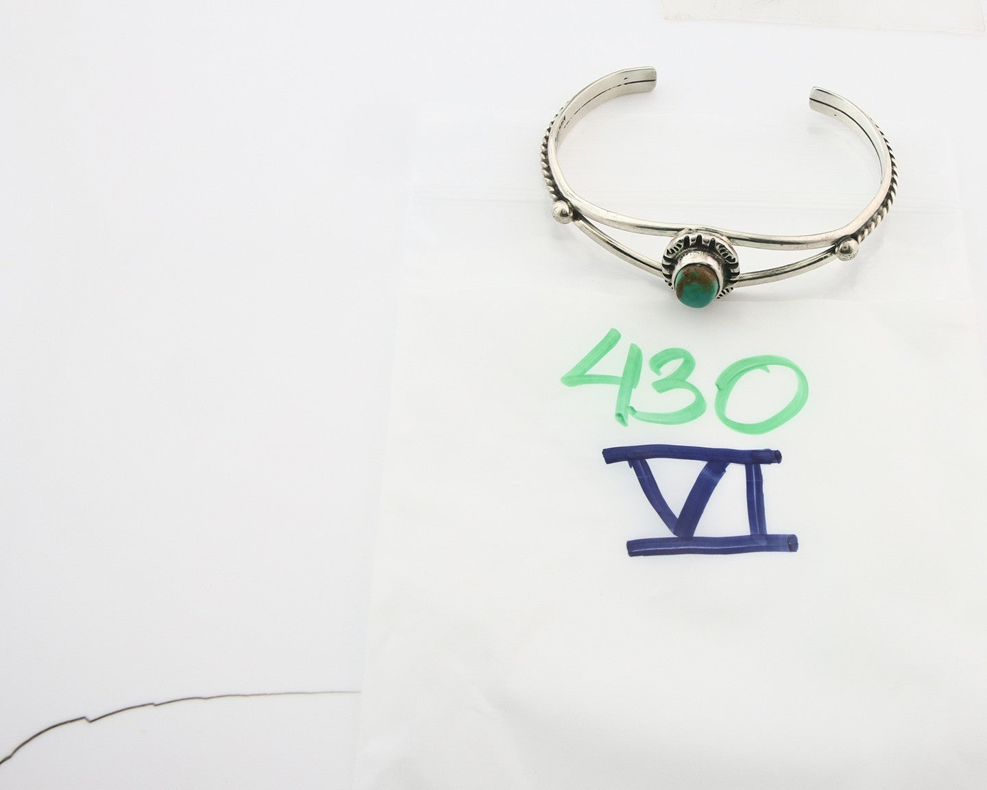 Vintage Navajo Bracelet 925 Silver Turquoise Tranditional Handmade Signed Gecko