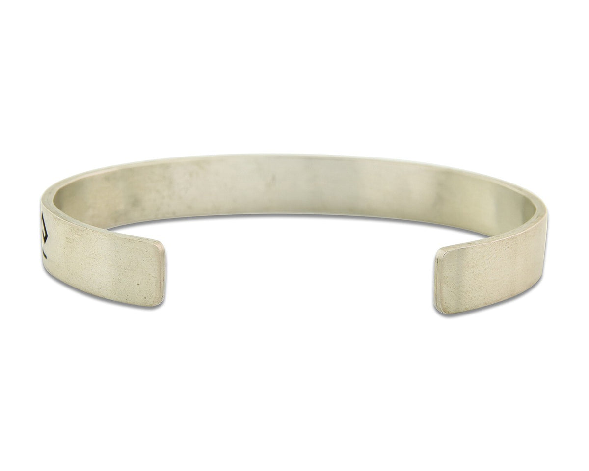 Vintage Hopi Bracelet 925 Silver Signed Effie Tawahongva & ML Authentic