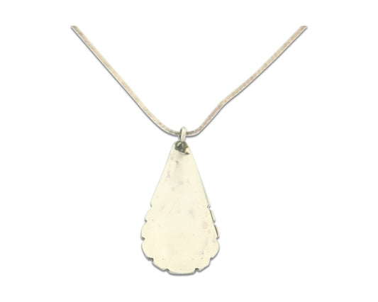 Vintage Navajo Necklace 925 Silver Turquoise & Coral Native Artist