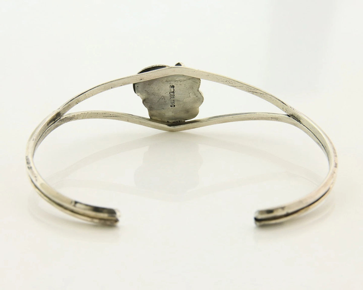 Navajo Cuff Bracelet 925 Sterling Silver Turquoise Vintage Handmade