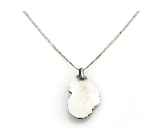 Navajo Necklace Sterling Silver Turquoise Coral Authentic Vintage Native Artist