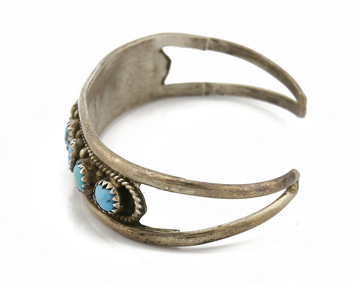 Older Navajo Irvin Chee Turquoise .925 SOLID Silver Handmade Cuff