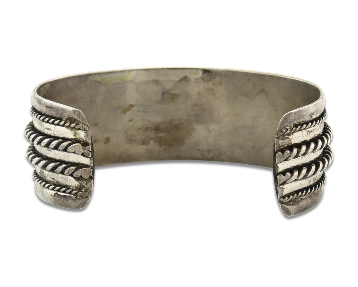 Vintage Navajo Bracelet 925 Silver Handmade Authentic Signed Bell Trading