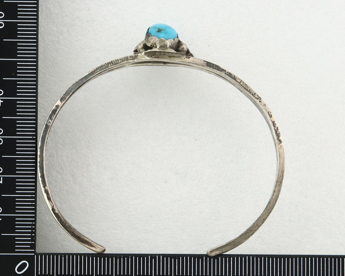 Vintage Navajo Bracelet 925 Silver Turquoise Handmade Authentic Native Artist