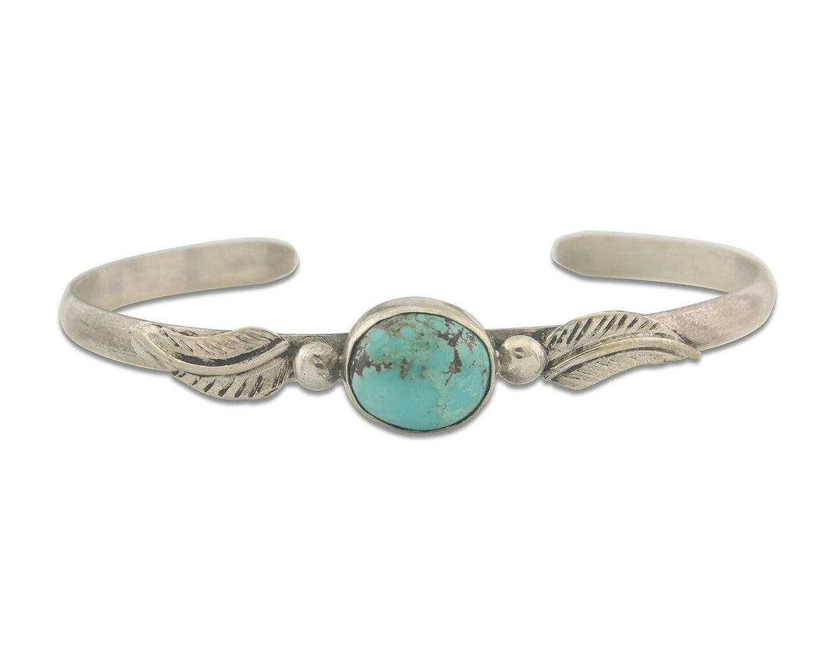 Vintage Navajo Bracelet 925 Silver Turquoise Traditional Handmade Authentic