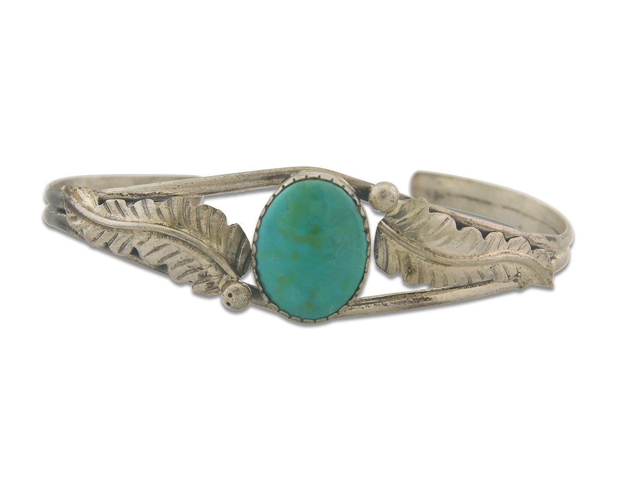 Vintage Navajo Bracelet 925 Silver Turquoise Traditional Handmade Authentic