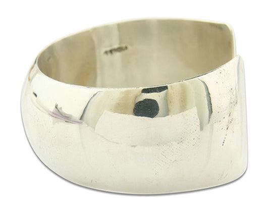 Navajo Bracelet 925 Silver Handmade Cuff 23.5 mm Wide C.80's