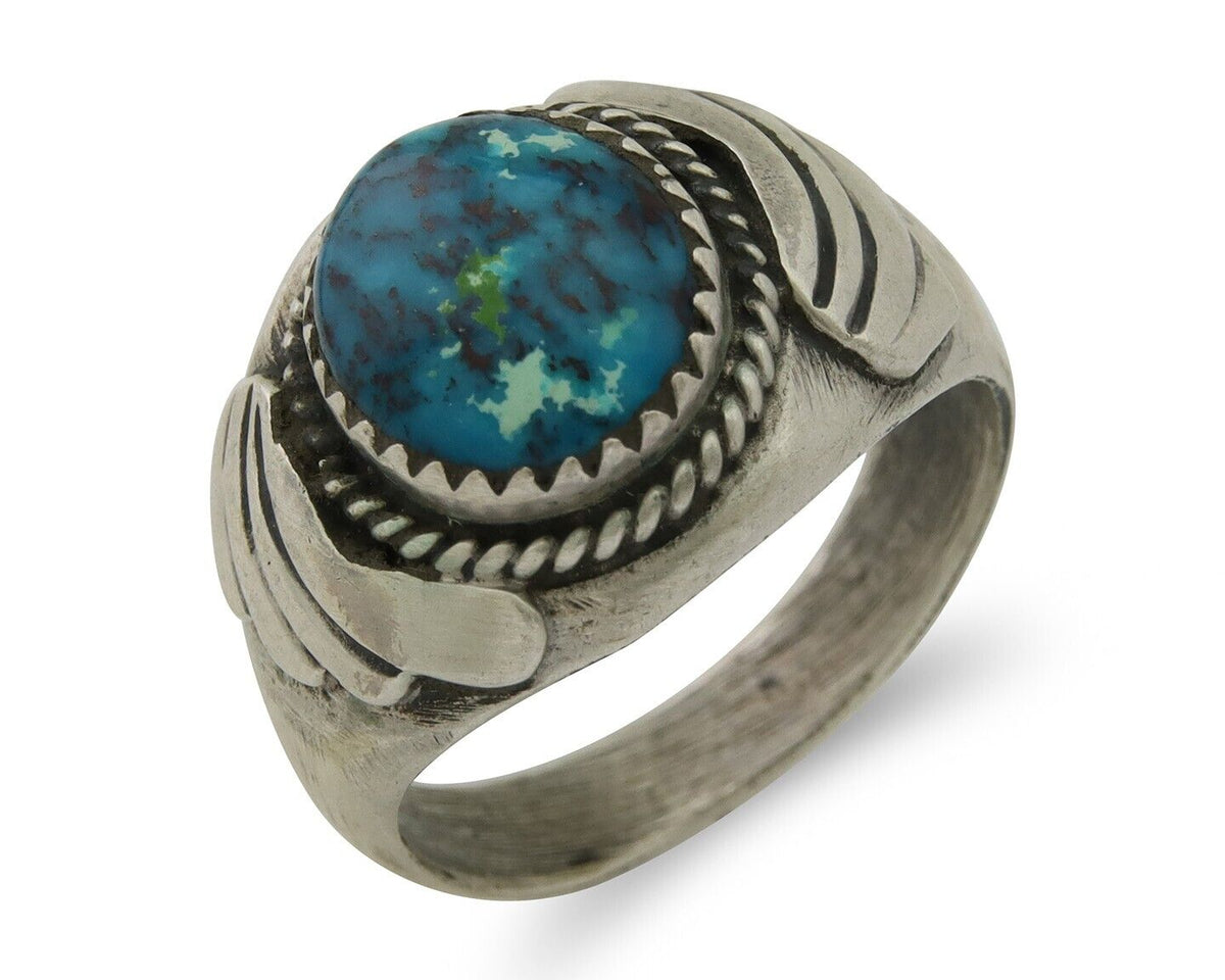 Navajo Ring 925 Silver Turquoise Turpen's Pawn Vault Artist Native C.80's