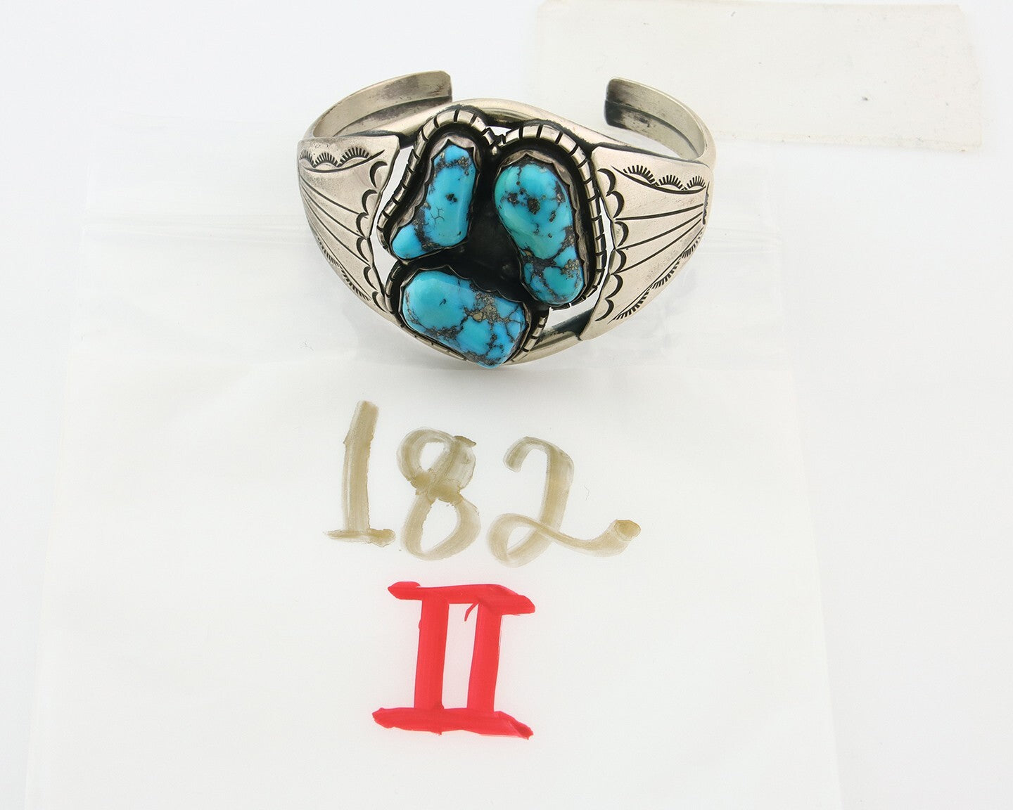 Navajo Bracelet 925 Silver Natural Bisbee Turquoise Cuff Signed Tony Guerro C80s