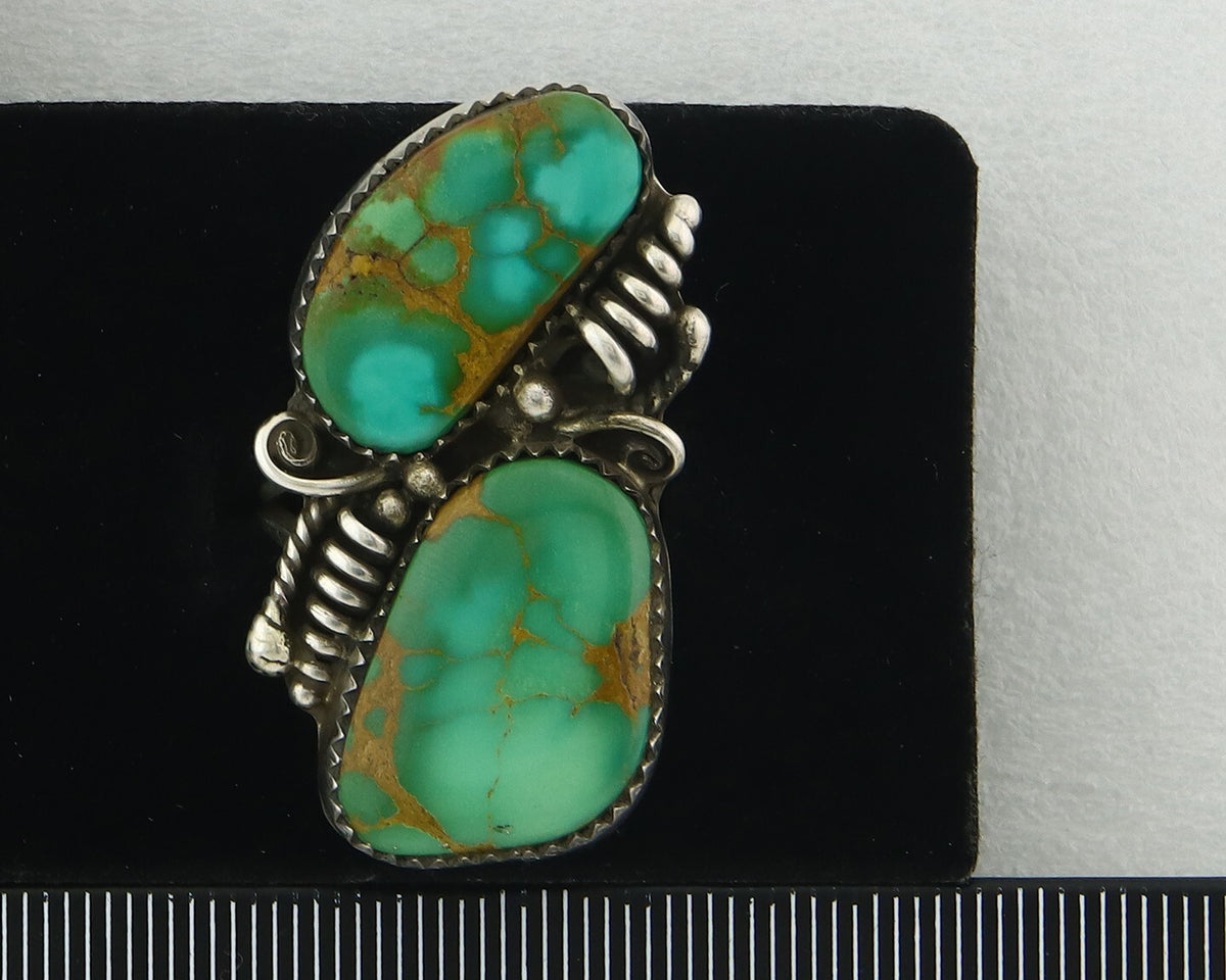 Vintage Navajo Ring 925 Sterling Silver Authentic Royston Turquoise Size 6.5