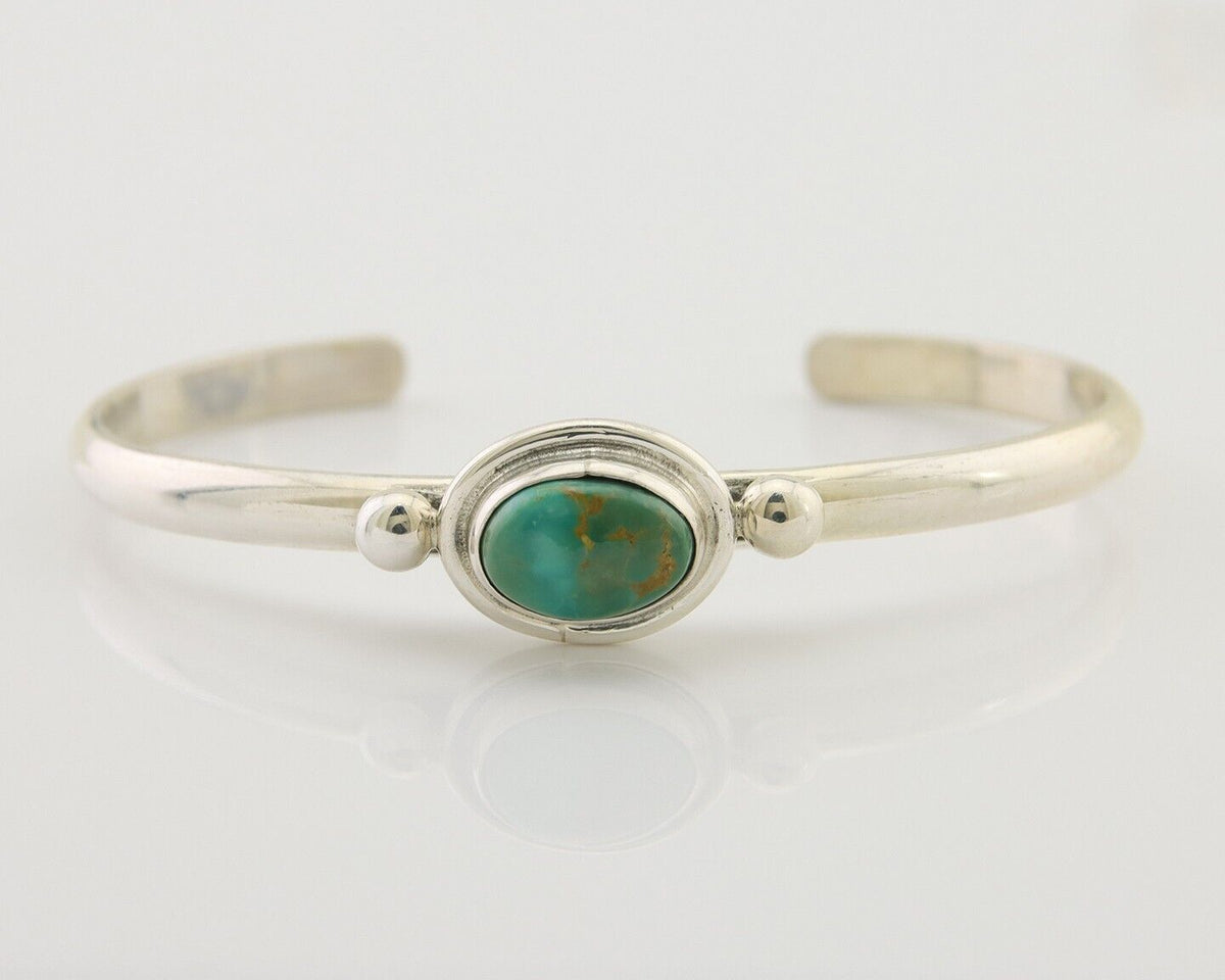 Navajo Royston Turquoise Bracelet 925 Silver Artist Native American C.80's
