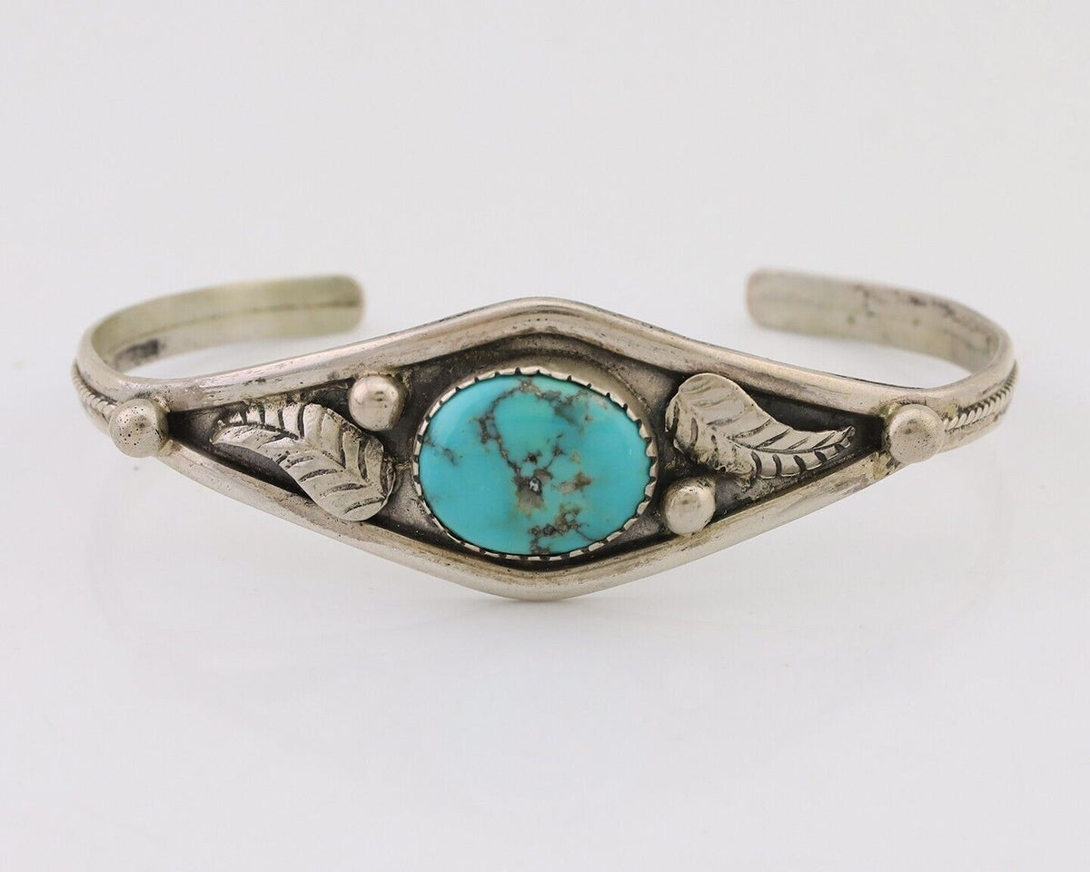 Navajo Handmade Bracelet 925 Silver Arizona Turquoise Native American C.80's