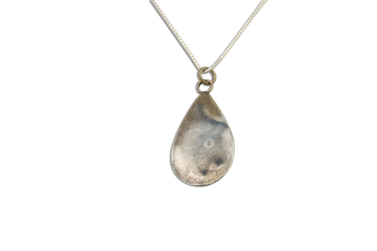 Navajo Necklace 925 Silver Natural Turquoise Native American C.80's