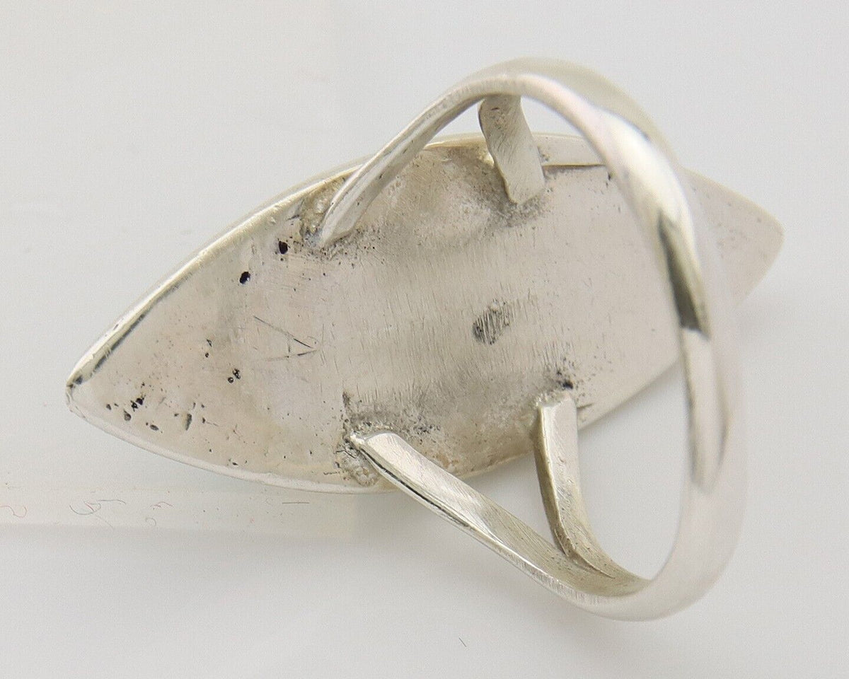Navajo Ring 925 Silver Turquoise Shell Onyx Spiney Oyster Native Artist C80's
