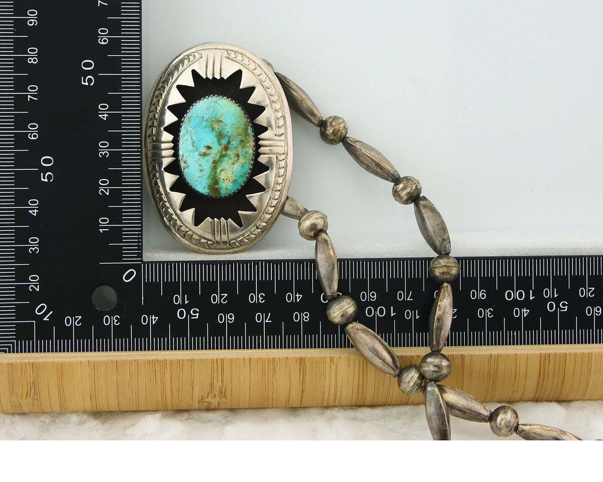 Navajo Sterling Silver Necklace Pendant Handmade Authentic Vintage C.80's
