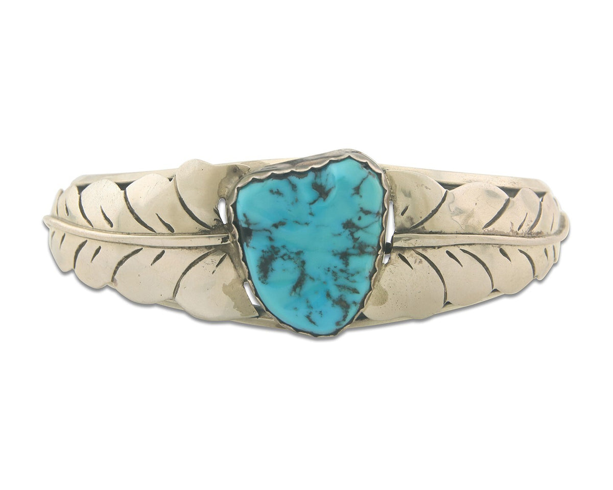Vintage Navajo Bracelet 925 Silver Turquoise Traditional Handmade Authentic