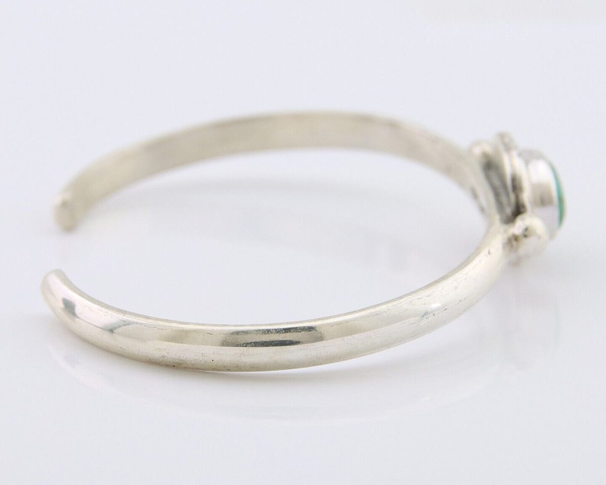 Navajo Bracelet 925 Silver Natural Turquoise Native American Artist C.80's
