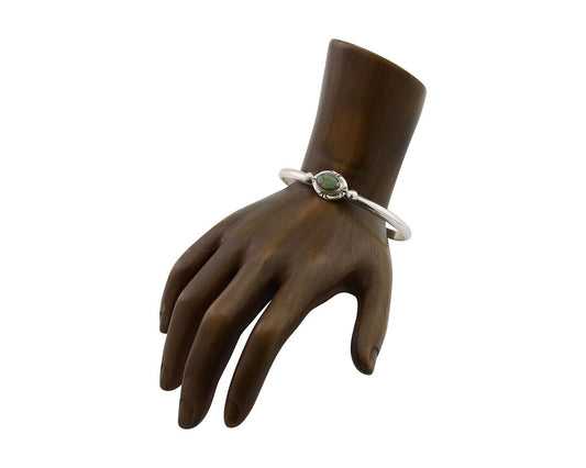 Navajo Bracelet 925 Silver Natural Turquoise Native American Artist C.80's