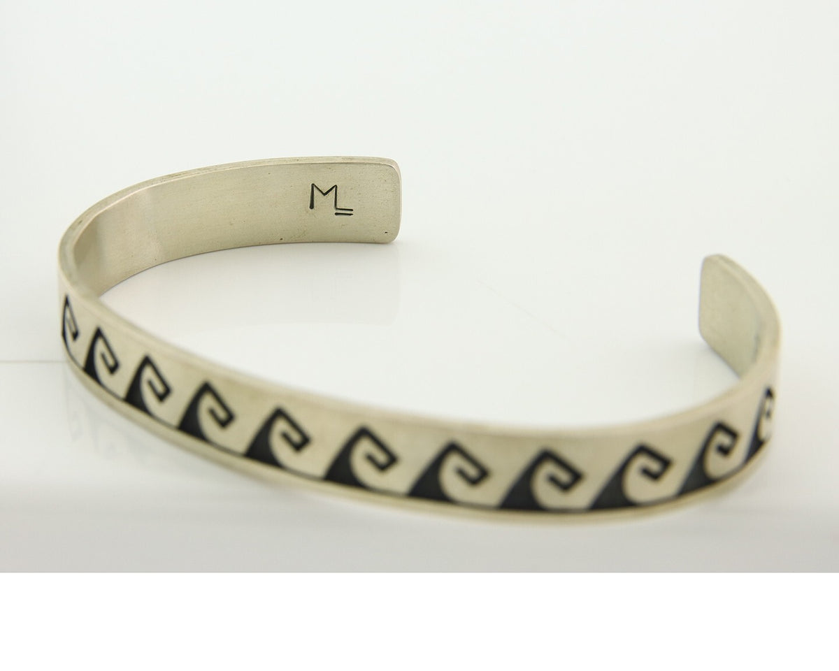 Vintage Hopi Bracelet 925 Silver Signed Effie Tawahongva & ML Authentic