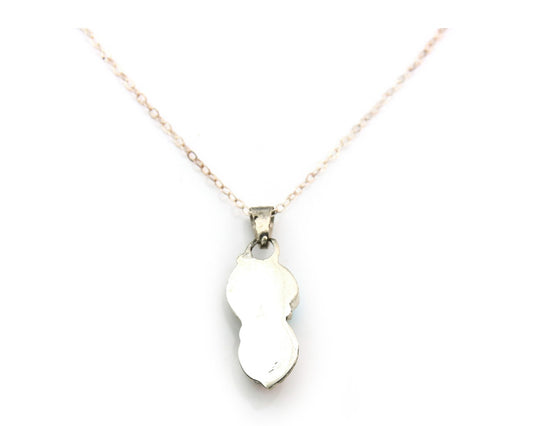 Navajo Necklace Sterling Silver Turquoise Coral Authentic Vintage Native Artist