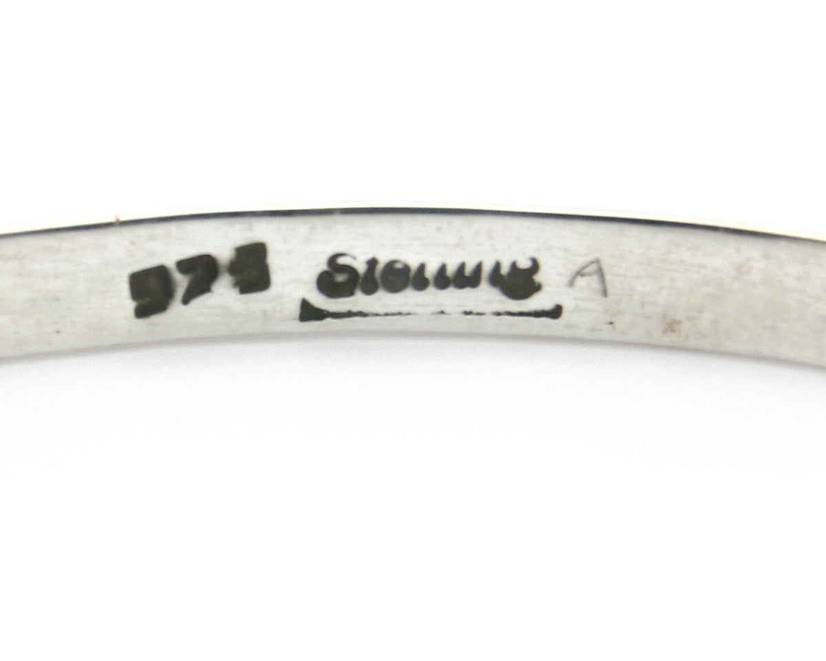 Navajo Bracelet .925 SOLID Silver Handmade Artist C Montoya C. 1980's