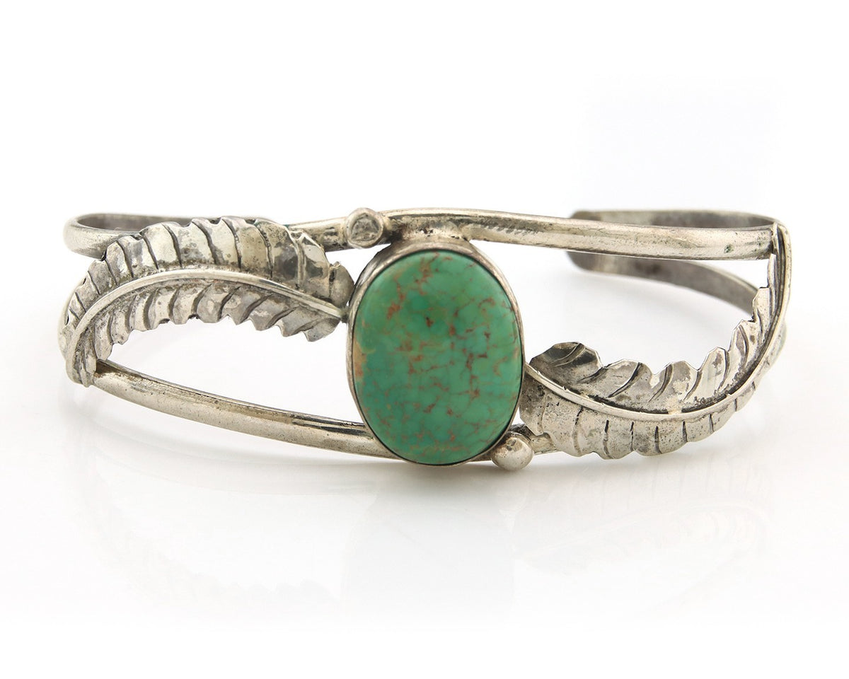 Navajo Bracelet Sterling Silver Turquoise Native American Artist Handmade