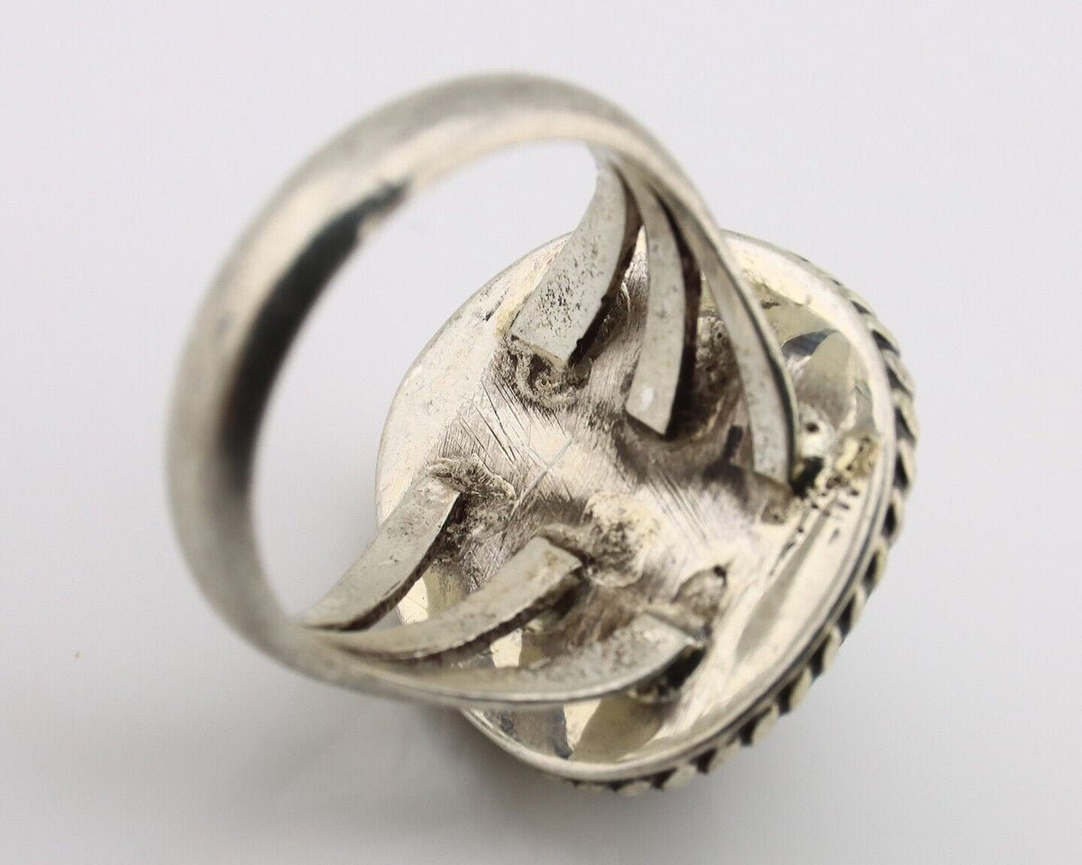 Navajo Ring 925 Silver Turquoise Native American Artist C.1930's