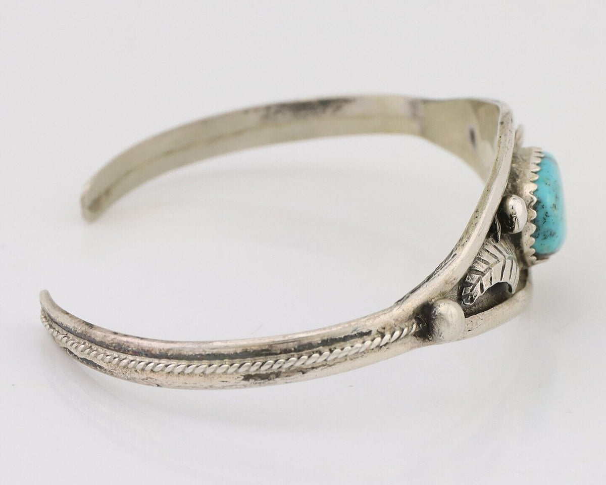 Navajo Handmade Bracelet 925 Silver Arizona Turquoise Native American C.80's