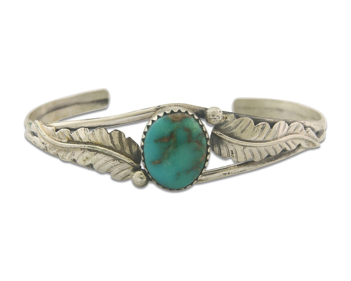 Vintage Navajo Bracelet 925 Silver Turquoise Traditional Handmade Authentic