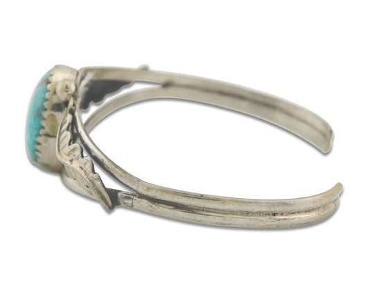 Vintage Navajo Bracelet 925 Silver Turquoise Traditional Handmade Authentic
