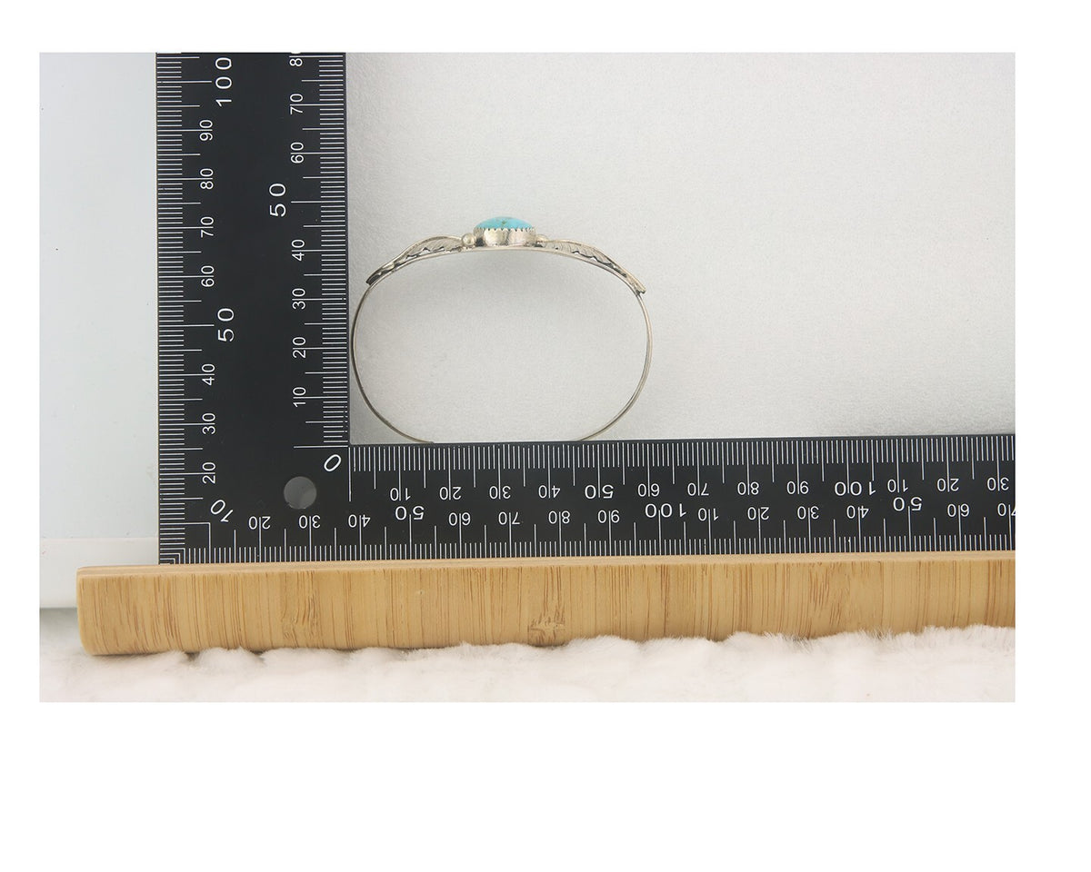 Vintage Navajo Bracelet 925 Silver Turquoise Traditional Handmade Authentic