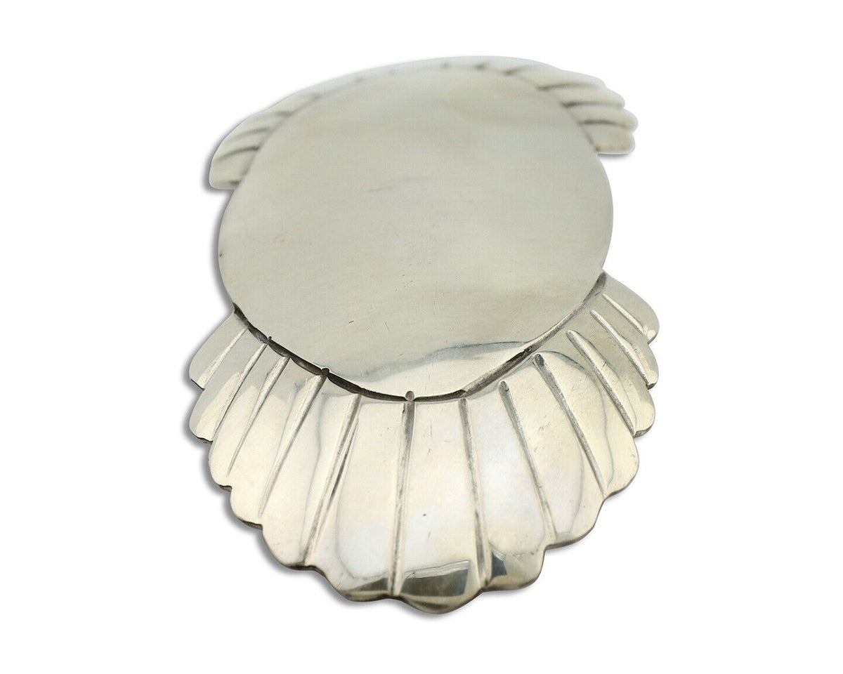Women's Navajo Hair Clip Hand Stamped 925 Silver Artist Signed C Montoya C.80's