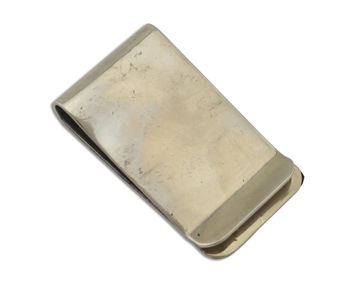 Navajo Money Clip .925 Silver Gold Plate & .999 Nickle Native Artist C.80's