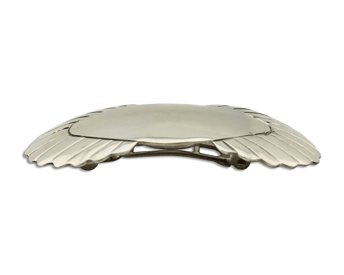 Women's Navajo Hair Clip Hand Stamped 925 Silver Artist Signed C Montoya C.80's