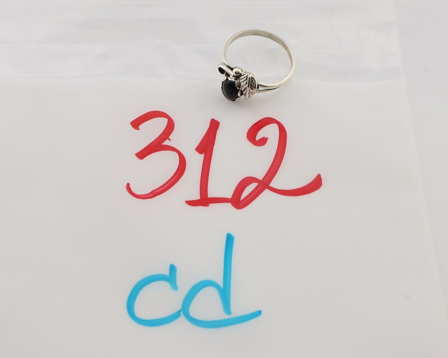 Navajo Handmade Ring 925 Silver Natural Lapis Native Artist Size 6.0 C.80's