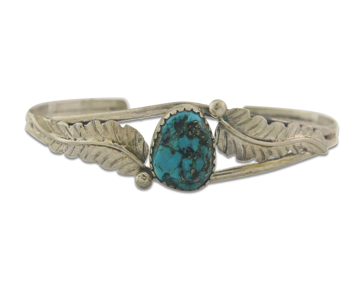 Vintage Navajo Bracelet 925 Silver Turquoise Traditional Handmade Authentic