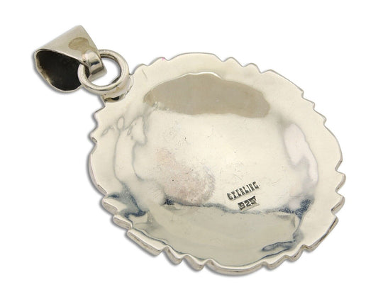 Navajo Necklace 925 Silver Natural Blue Turquoise Native American Artist C.80's