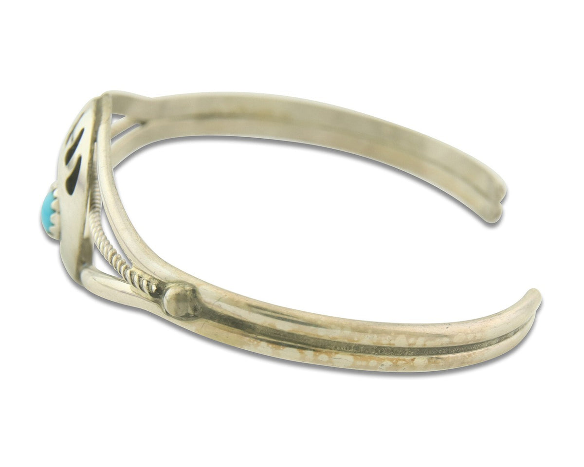Navajo Bracelet 925 Silver Handmade Animal Claw Cuff Native American Artist C80s