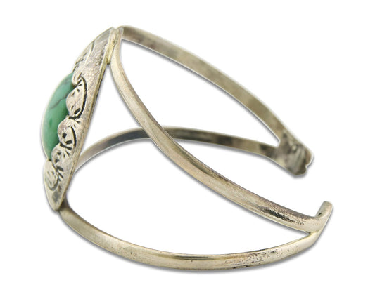 Vintage Navajo Bracelet 925 Silver Turquoise Handmade Authentic Native American