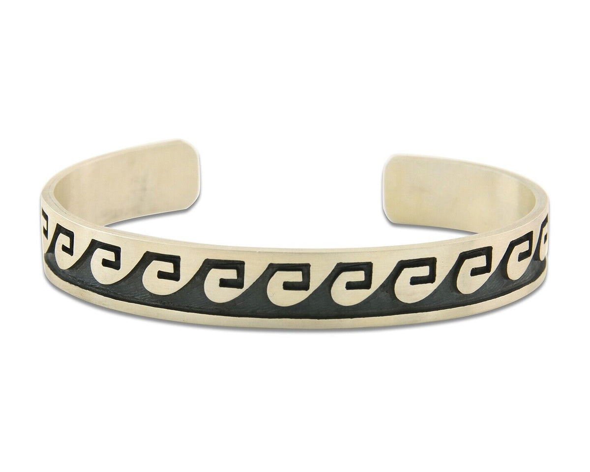 Hopi Bracelet 925 Silver Handmade Signed Darren Seweyestewa C.80's