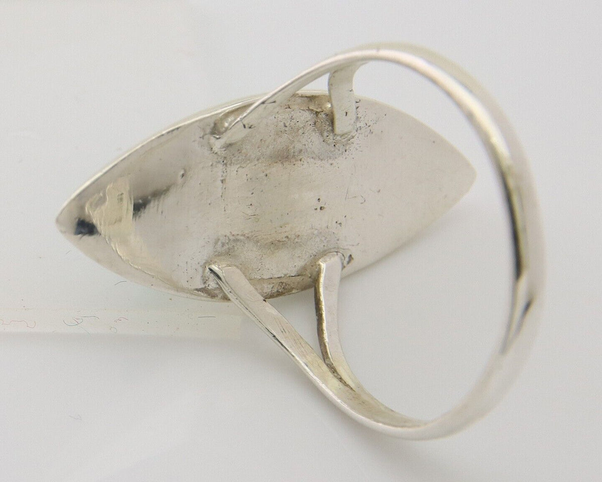 Navajo Ring 925 Silver Turquoise Shell Onyx Spiney Oyster Native Artist C80's