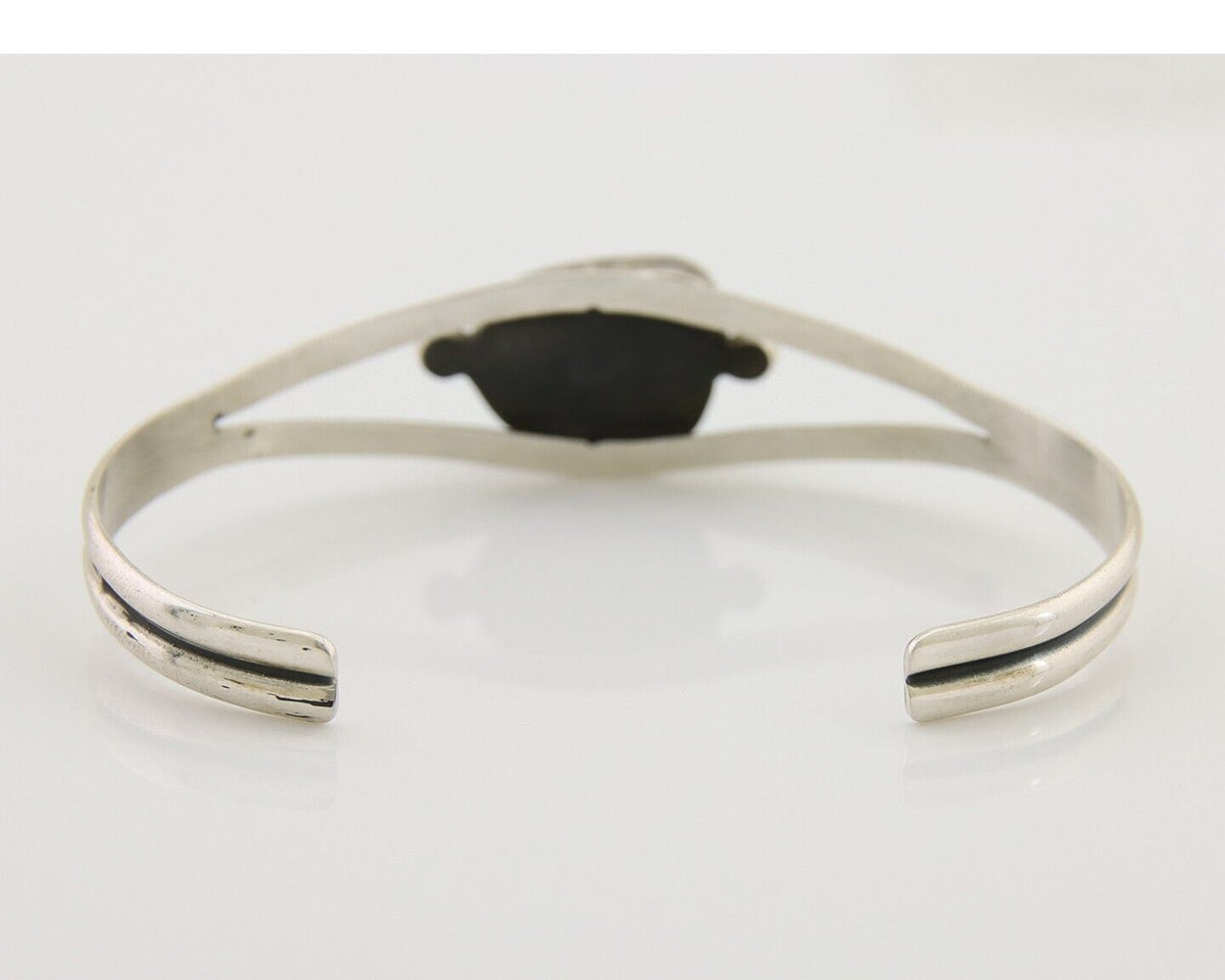 Navajo Natural Southwest Turquoise Bracelet 925 Silver Artist Native American