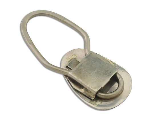 Navajo Hand Stamped Key Chain .925 Silver Handmade Native American Artist C.80's