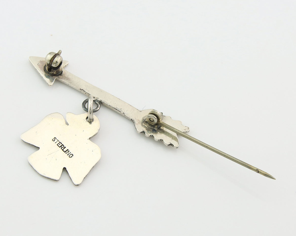 Navajo Pin Sterling Silver Thunderbird Arrow Artist Native American Artist