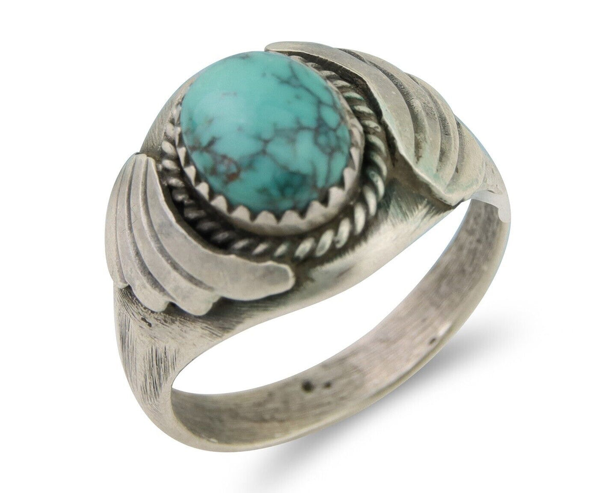 Navajo Ring 925 Silver Turquoise Turpen's Pawn Vault Artist Native C.80's