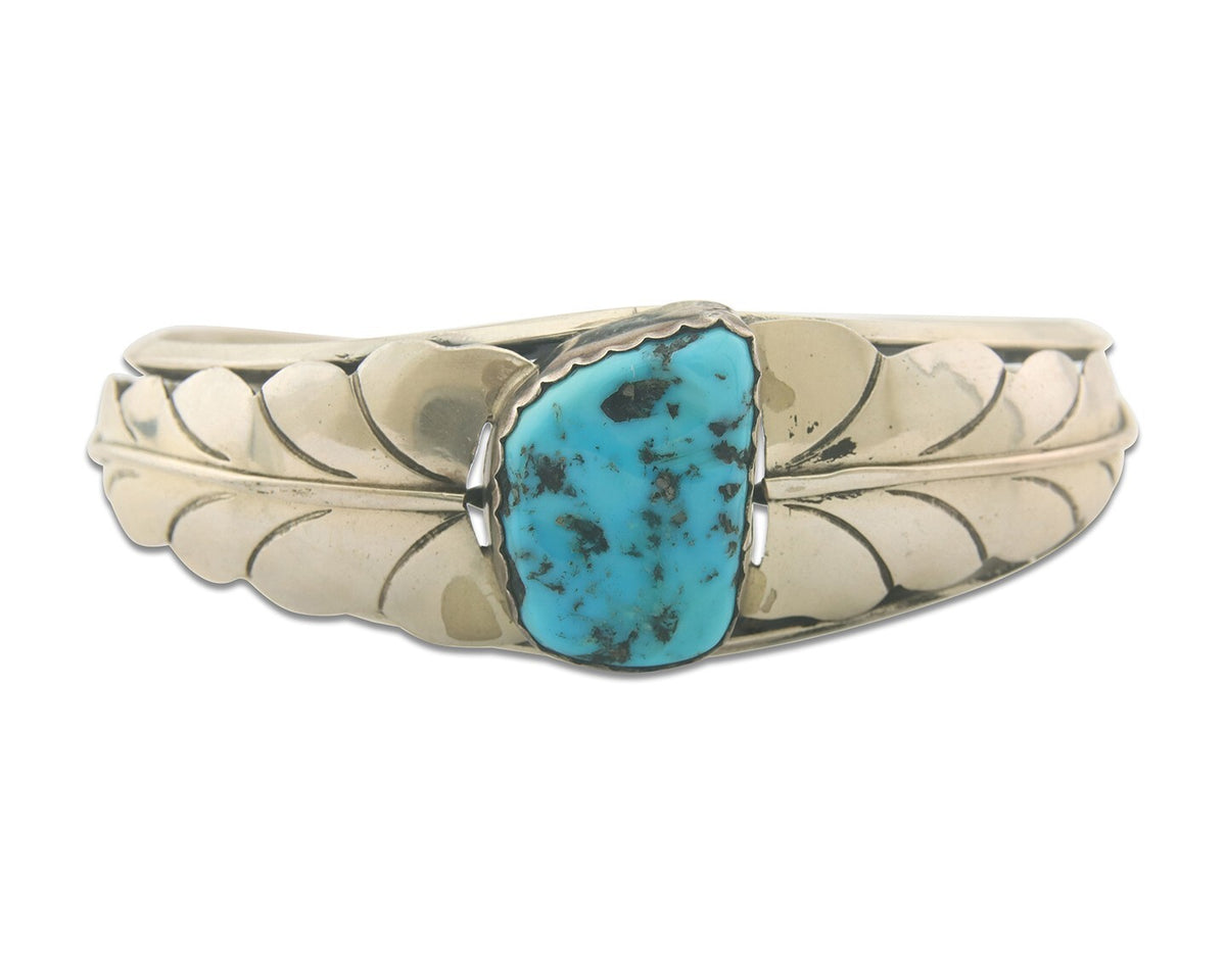 Vintage Navajo Bracelet 925 Silver Turquoise Traditional Handmade Authentic