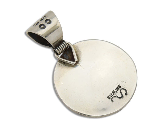 Navajo Necklace 925 Silver Natural Turquoise Artist Signed Stanley Bain C.80's