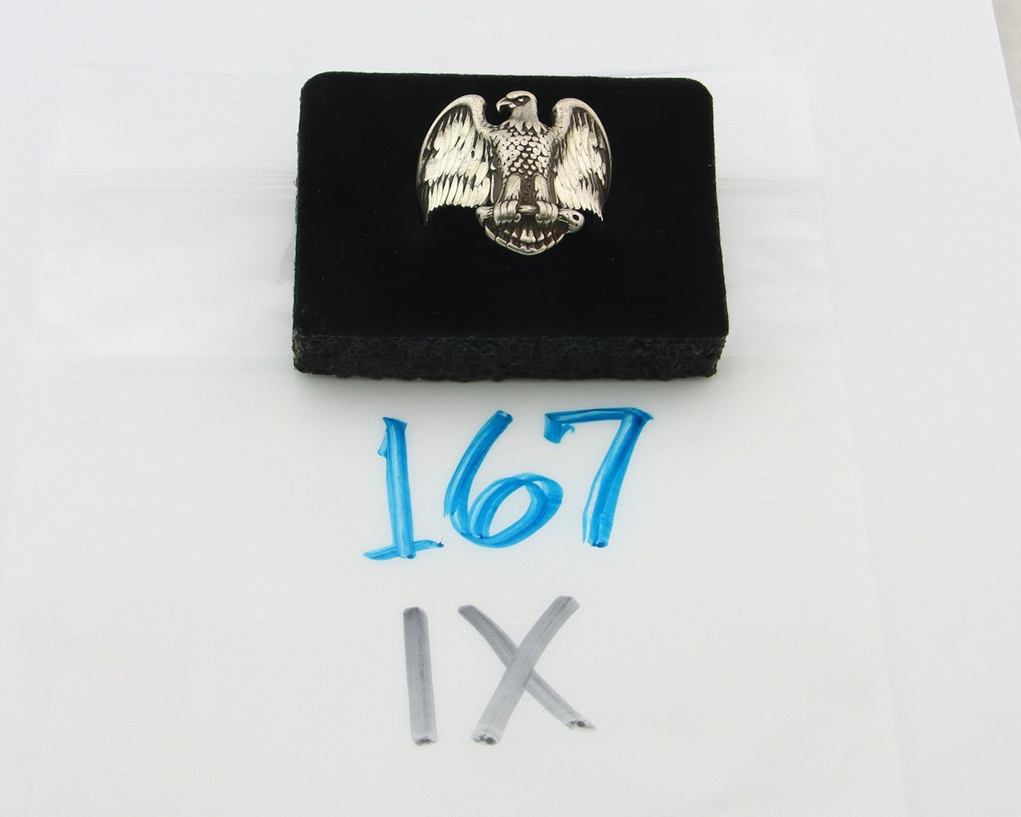 Navajo Eagle Ring Sterling Silver Traditional Authentic Size 10.25